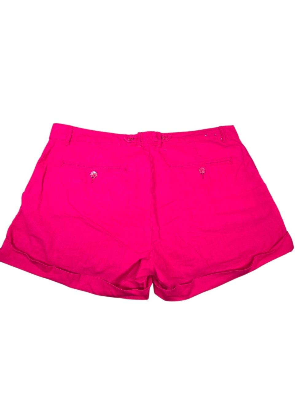GAP Bright Pink Chino Shorts Cuffed Hem Size 12 - Picture 7 of 8